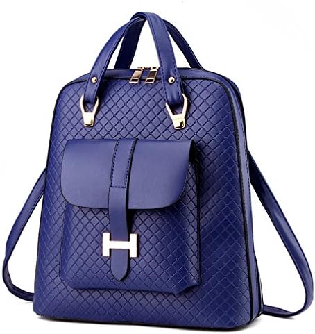 YISHIDAI Women Casual Pu Leather Backpack Package Sapphire