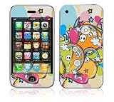 Splashing Skulls Decorative Skin Cover Decal Sticker for Apple 2G iPhone (1st Gen)