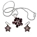 Earring Pendants Sets Silver Garnet Jewelry (gpers012a)
