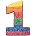 Number 1 Flat 22in x 15 1/2in Pinata