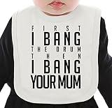 Black Bang The Drum ネクタイを有する有機ビブ Medium