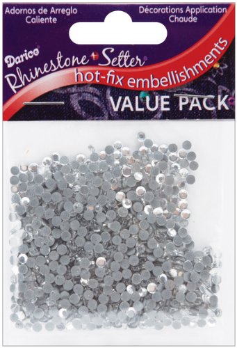 Rhinestone Setter Hot-Fix Embellishments 3mm 1000/Pkg: Crystal Glass Stone