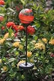 Smart Solar 3057ARM1 Chameleon Glass Orb Solar Stake Light, Orange with Color Changing LED
