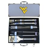West Virginia Mountaineers 8pc. BBQ Set w/Case - NCAA College Athletics - Fan Shop Merchandise