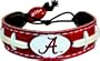 Alabama Crimson Tide A Logo Team Color Football Bracelet