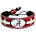 Alabama Crimson Tide A Logo Team Color Football Bracelet