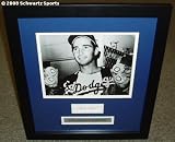 Sandy Koufax Los Angeles Dodgers Framed Cut Piece With 8x10 Autographed Photograph