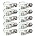 ETOPLIGHTING T5BULB12V4W-10P 12V 4W T5 Wedge Bulb (Set of 10)