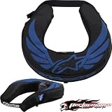 ALPINESTARS BLACK/BLUE FOAM NECK ROLL PROTECTOR
