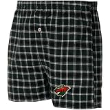 NCAA Minnesota Wild Green Plaid Match-Up Boxer (Medium)