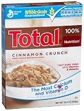 Total Cinnamon Crunch Cereal, 15.4-Ounce Boxes (Pack of 4)