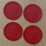 Air Hockey Arcade Quality - 4 x 63mm Pucks Red