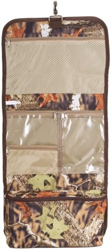 J Garden Brown Natural Camo Hanging Toiletry Bag
