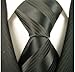 Scott Allan Men's Black Tie | Jacquared Woven Solid Black Neckties | Premium Quality Tie's for Men Black