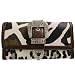 Cheap Designer Wallets - Je Veux Safari Print Buckle Accent Womens Wallet