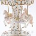 Laxury 3-horse Carousel Music Box, Pink&yellow&white Shade, Mp768b_s-4
