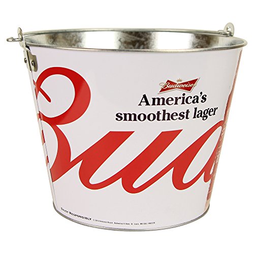 Beer Brand Full Color Aluminum Beer Bucket (Budweiser Smoothest Lager)