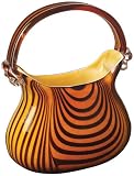 Amber Blown Glass Purse II Sculpture