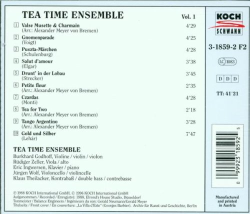 Cover image : Tea Time Ensemble Vol 1