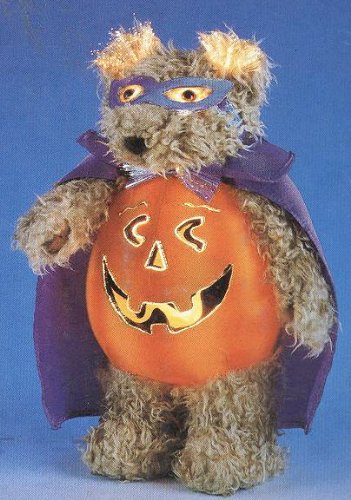 Fiber Optic Halloween Light- Jack-o-Lantern Bear