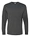 Jerzees Dri-Power 50/50 Cotton/Poly Long Sleeve T-Shirt Black Heather