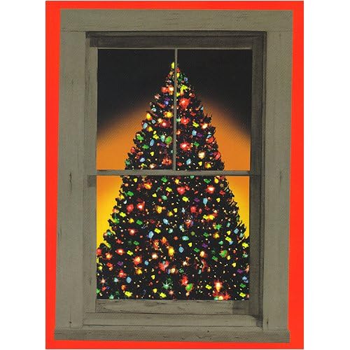 Christmas Tree - Translucent Window Poster Decoration
