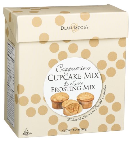 Dean Jacobs Cappuccino Cupcake Mix - Latte Frosting, 20.7-Ounce Boxes (Pack of 6) by Dean Jacobs