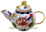 Chinese Crafts / Chinese Cultural Products: Chinese Cloisonne - Miniature Teapot