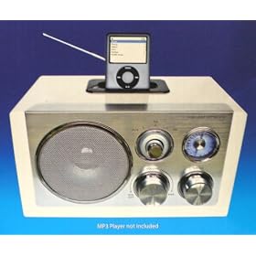 Hercules I-SP900 FM/AM Stereo Speaker with Built-In Docking Station for iPod and MP3 / MP4 Players and for all kinds of Personal Portable CD and Cassette Players (Walkmans and Discmans) White (Suggested RETAIL PRICE: $69.99)