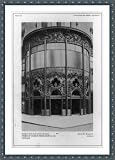 Historic Print (L): Detail of cast-iron corner entrance, store of Carson Pirie Scott & Co., Chicago