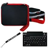 Black w/ Red Trim Ultimate Travel Organizer Hard Nylon Double Cover Carryin ....