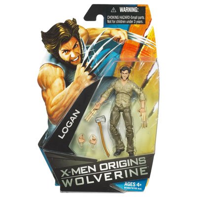  X-Men Origins Wolverine Movie Series 3 3/4 Inch Action Figure Logan with Bone Claws