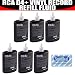 (6) SIX BOTTLES - RCA Discwasher #RD-1046 1.25 oz. D4+ Vinyl Record Cleaning Fluid Refills + BONUS Super Deal Microfiber Cleaning Cloth