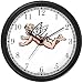 Angel In Flight No.3 - Cherub, Angel or Cupid Theme Wall Clock by WatchBuddy Timepieces (Hunter Green Frame)