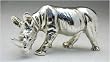 Silver Rhino / Rhinoceros Miniature S/N: #1198