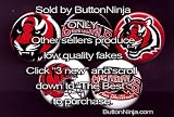 Set of 5 Cincinnati Bengals Pins 1.25" Buttons NFL Football