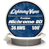 Genuine Lightning Vapes &reg; 36 AWG Nichrome 80 Wire 25' 50' 100' 250' 500' 1000' (500')