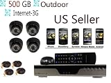 Best Price Evertech New Series Home Surveillance Security Camera System - 4 Channel/camera Home/office Security Camera System Network D1 DVR Remote Viewing Over Internet & 3g /4g & Cms &Cell Phones.with Weather-proof 60ft Night Vision Cctv Cameras. Embedded Linux Os and Built-in Web Server for Remote Viewing Over Internet /Smartphones /Lan /Tcp-ip. Compatible with Windows / Iphone /Andorid /Blackberry /Symbian ... Built-in 500gb Hdd