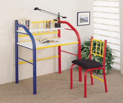 Click here for Red Yellow Blue Table Desk & Chair Set Kid Furnitu... prices