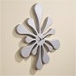 LumiSource Splat Wall Clock, Silver