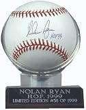 Nolan Ryan Autographed Baseball with HOF 99 Inscription