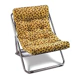 Padded Sling Chair - Leopard Print