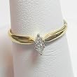 14K Yellow Gold Diamond Engagement/Promise Ring