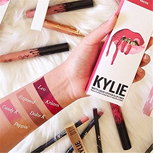 FOrU Lip Liner Makeup Tool Matte Liquid Lipstick&Lip Liner Lip Gloss Kit Set