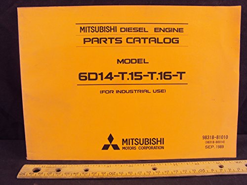Mitsubishi Diesel Engine 6D 14-T 15-T 16-T Parts Catalog Manual