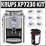 Krups XP7230 Compact Automatic Espresso Machine & Accessory Bundle