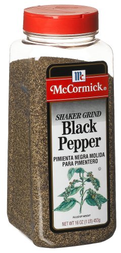 McCormick Black Pepper, Shaker Grind, 16-Ounce