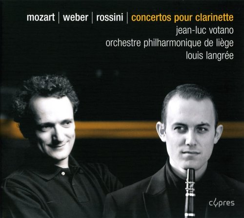 Produkt-Bild: Mozart: Klarinettenkonzert KV 622 / Weber: Klarinettenkonzert Nr.1 f-Moll op.73 / Rossini: Introduktion, Thema und Variationen f&uuml;r Klarinette und Orchester