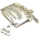 Large Ouija Board with Dangling Planchette Charm 18" Fashion Necklace