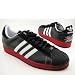 Adidas Men's Superstar 76ers Casual Shoe Black, Red, White